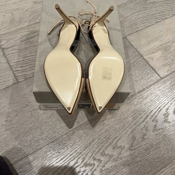 Francesco Russo Leather Slingback Pump Heels - Picture 7 of 7